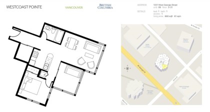 Photo 12 at 909 - 1331 W Georgia Street, Coal Harbour, Vancouver West