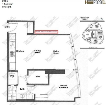 Photo 6 at 2305 - 1151 W Georgia Street, Coal Harbour, Vancouver West