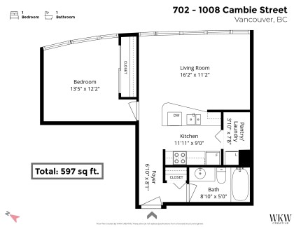 Photo 25 at 702 - 1008 Cambie Street, Yaletown, Vancouver West