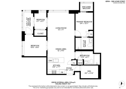 Photo 33 at 2904 - 1283 Howe Street, Downtown VW, Vancouver West