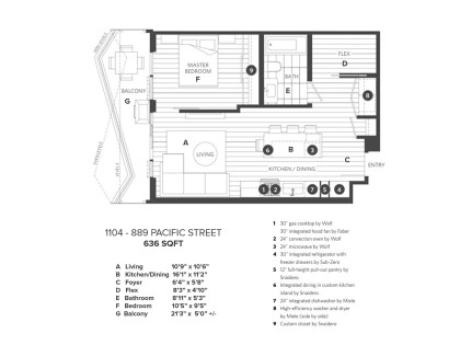 Photo 39 at 1104 - 889 Pacific Street, Downtown VW, Vancouver West