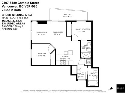 Photo 3 at 2407 - 8189 Cambie Street, Marpole, Vancouver West