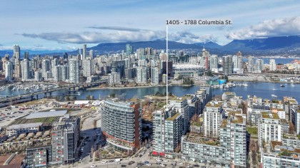 Photo 2 at 1405 - 1788 Columbia Street, False Creek, Vancouver West