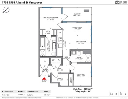 Photo 2 at 1704 - 1568 Alberni Street, West End VW, Vancouver West