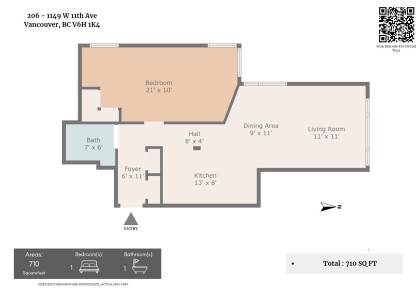 Photo 6 at 206 - 1149 W 11th Avenue, Vancouver West