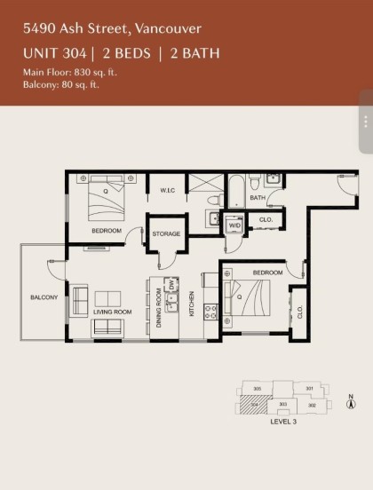 Photo 8 at 304 - 5490 Ash Street, Cambie, Vancouver West