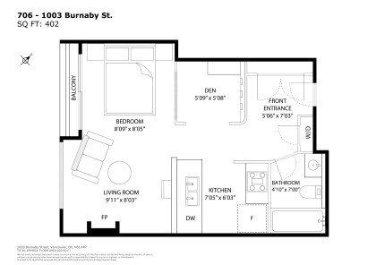 Photo 23 at 706 - 1003 Burnaby Street, West End VW, Vancouver West
