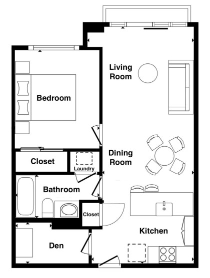 Photo 13 at 407 - 1088 Richards Street, Yaletown, Vancouver West