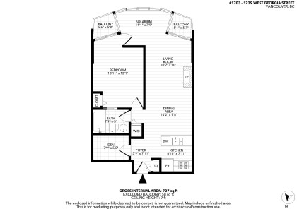 Photo 23 at 1703 - 1239 W Georgia Street, Coal Harbour, Vancouver West