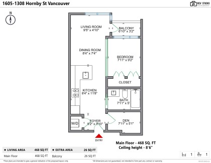 Photo 20 at 1605 - 1308 Hornby Street, Downtown VW, Vancouver West