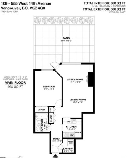 Photo 6 at 109 - 555 W 14th Avenue, Fairview VW, Vancouver West