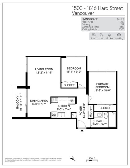 Photo 31 at 1503 - 1816 Haro Street, Vancouver West