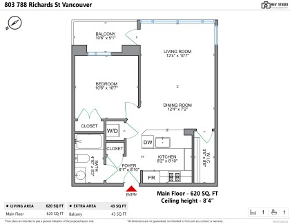 Photo 18 at 803 - 788 Richards Street, Downtown VW, Vancouver West