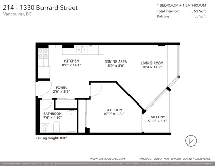 Photo 2 at 214 - 1330 Burrard Street, Downtown VW, Vancouver West