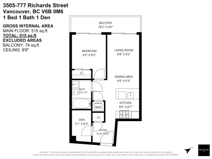 Photo 11 at 3505 - 777 Richards Street, Downtown VW, Vancouver West