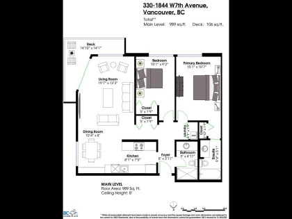 Photo 11 at 330 - 1844 W 7th Avenue, Kitsilano, Vancouver West