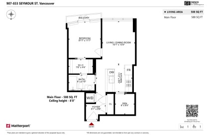 Photo 26 at 907 - 833 Seymour Street, Downtown VW, Vancouver West