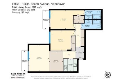 Photo 30 at 1402 - 1995 Beach Avenue, West End VW, Vancouver West