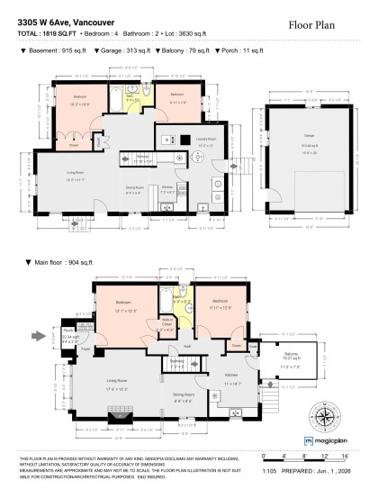Photo 10 at 3305 W 6th Avenue, Kitsilano, Vancouver West