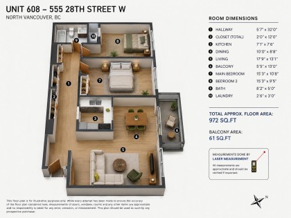 Photo 11 at 608 - 555 W 28th Street, Upper Lonsdale, North Vancouver