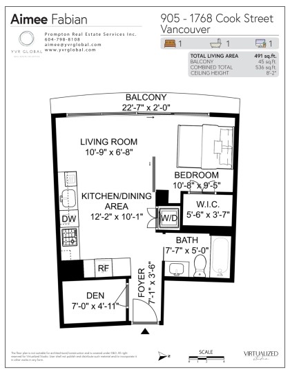 Photo 2 at 905 - 1768 Cook Street, False Creek, Vancouver West