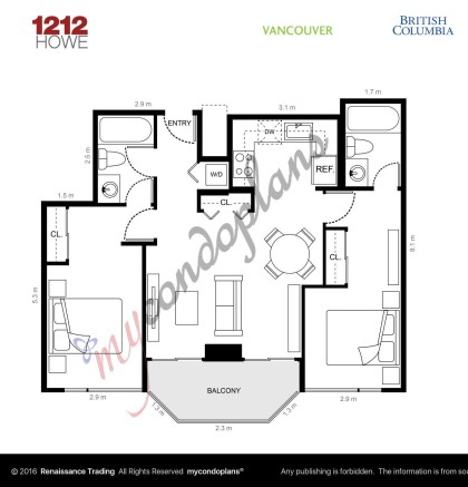 Photo 20 at 809 - 1212 Howe Street, Downtown VW, Vancouver West