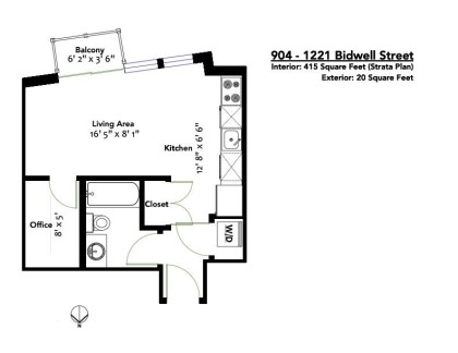 Photo 19 at 904 - 1221 Bidwell Street, West End VW, Vancouver West