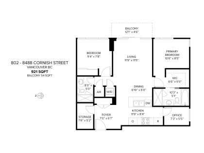 Photo 25 at 802 - 8488 Cornish Street, S.W. Marine, Vancouver West