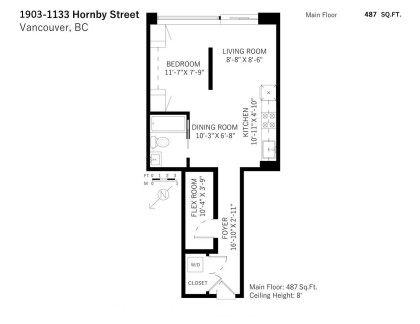 Photo 3 at 1903 - 1133 Hornby Street, Downtown VW, Vancouver West