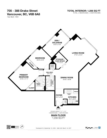 Photo 27 at 705 - 388 Drake Street, Yaletown, Vancouver West