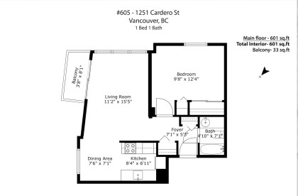 Photo 24 at 605 - 1251 Cardero Street, West End VW, Vancouver West