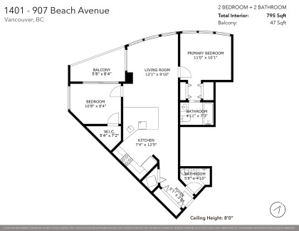 Photo 39 at 1401 - 907 Beach Avenue, Yaletown, Vancouver West