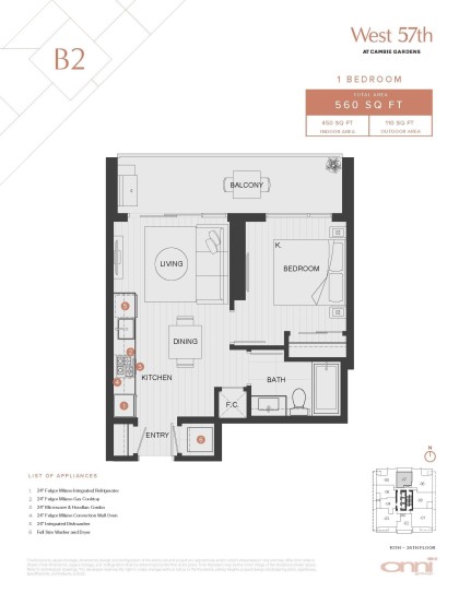 Photo 4 at 1107 - 688 W 57th Avenue, South Cambie, Vancouver West