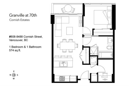 Photo 1 at 808 - 8488 Cornish Street, S.W. Marine, Vancouver West