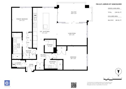 Photo 12 at 703 - 1171 Jervis Street, West End VW, Vancouver West