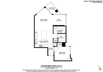 Photo 40 at 2607 - 583 Beach Crescent, Yaletown, Vancouver West