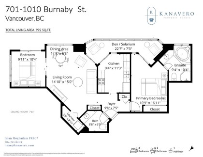 Photo 39 at 701 - 1010 Burnaby Street, West End VW, Vancouver West