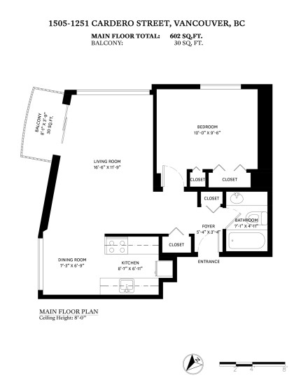 Photo 17 at 1505 - 1251 Cardero Street, West End VW, Vancouver West