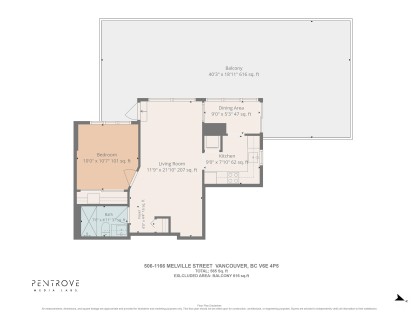 Photo 1 at 506 - 1166 Melville Street, Coal Harbour, Vancouver West