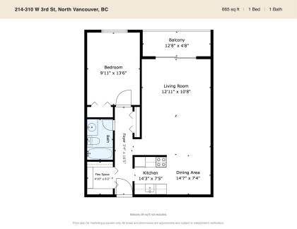 Photo 5 at 214 - 310 W 3rd Street, Lower Lonsdale, North Vancouver